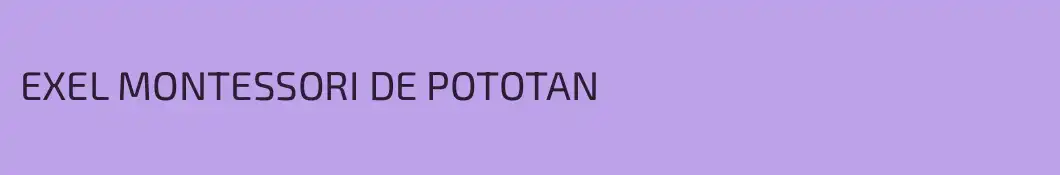 EXEL MONTESSORI DE POTOTAN